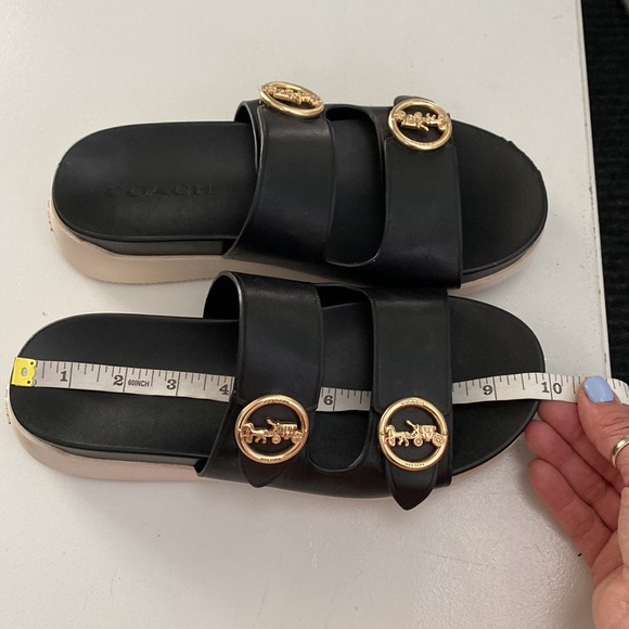 ❗️SOLD❗️Coach Black Gable Slides Size 7 - Picture 10 of 11